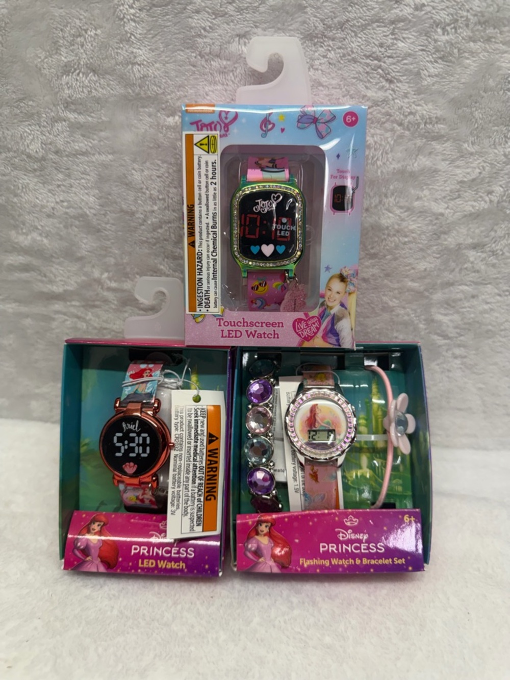 Girls Watches Bundle 3 Pack LED Digital Watch